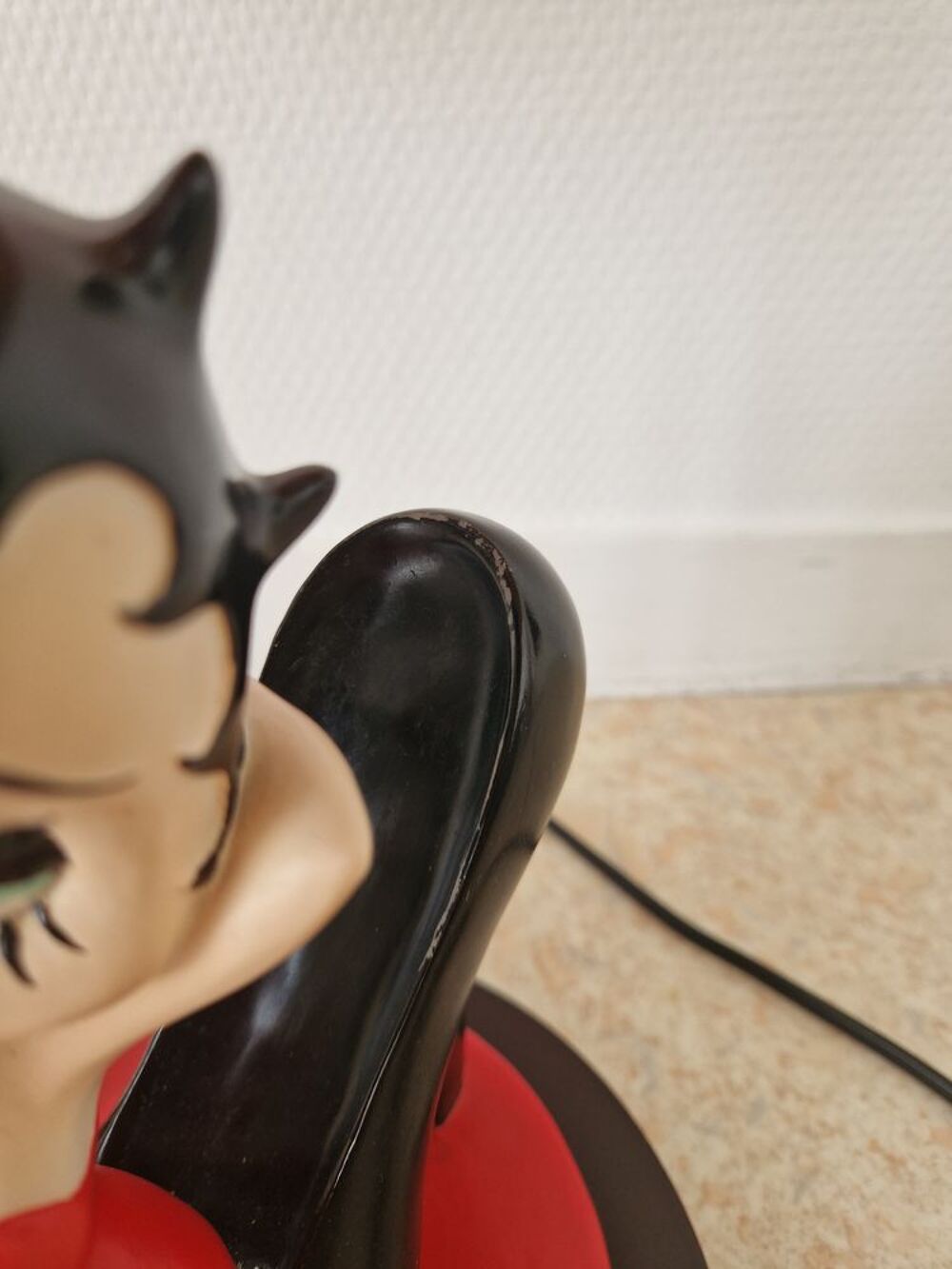 Lampe vintage Betty Boop Maroquinerie