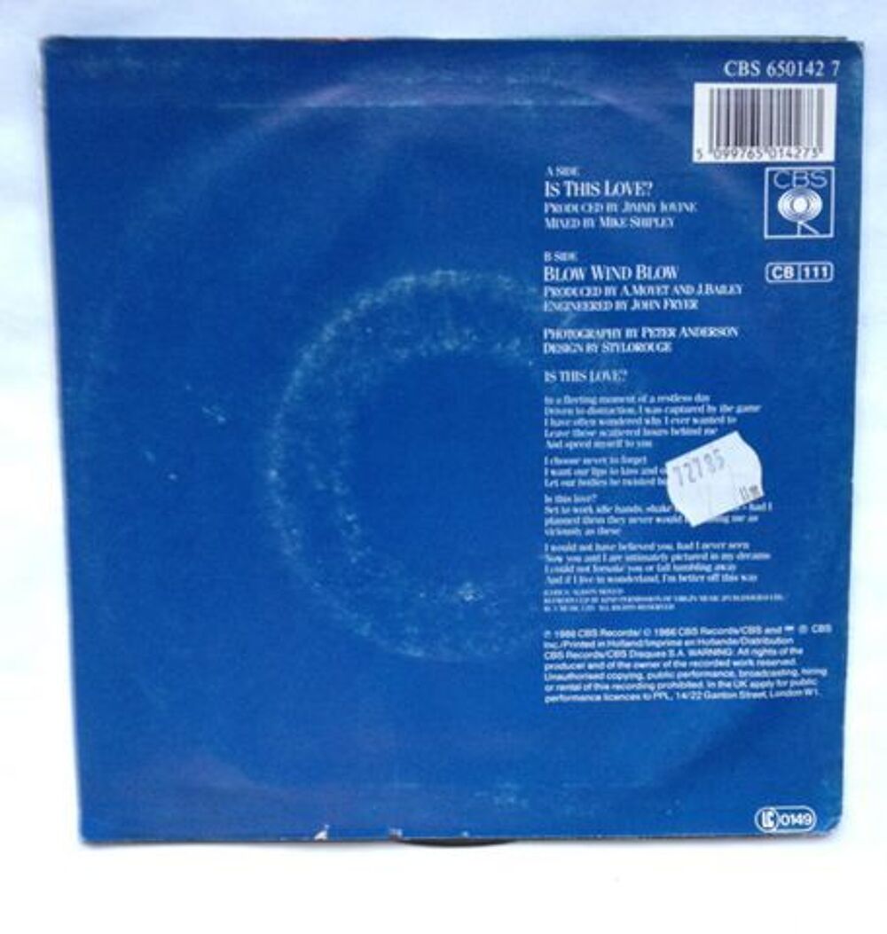 45 tours vinyle Alison Moyet CD et vinyles