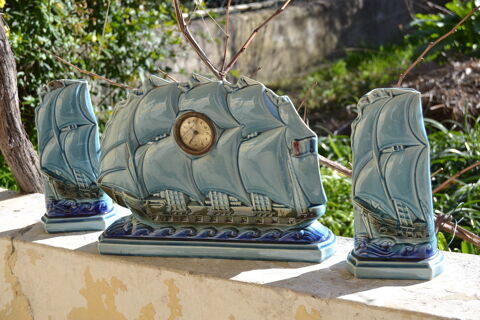 Pendule vintage, faence de Sarreguemines      100 Arles (13)