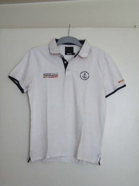 Polo manches courtes, BRICE, Blanc, Taille L, TBE 8 Bagnolet (93)