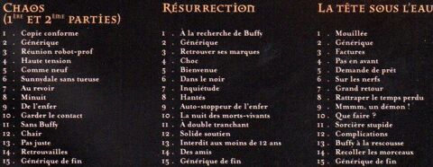 BUFFY     SAISON 6        6 dvd indissociables 10€ 0 Pontoise (95)