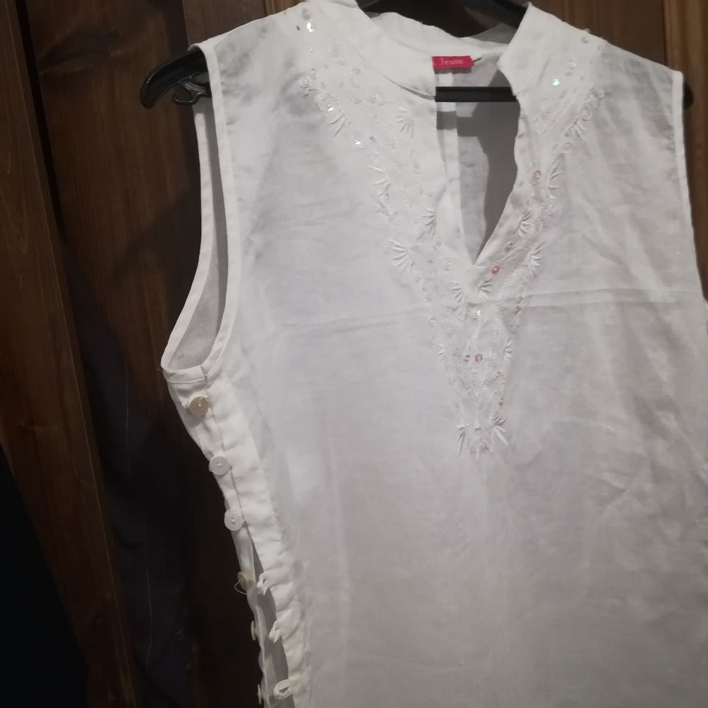 Tunique blanche pour femme Vtements