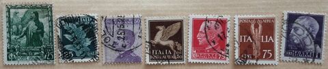 7 timbres � collection  ITALIE 2 Pontoise (95)