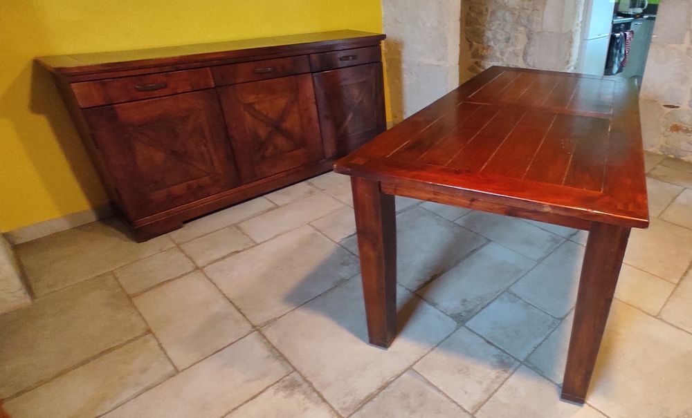Ensemble meuble et table en merisier Meubles
