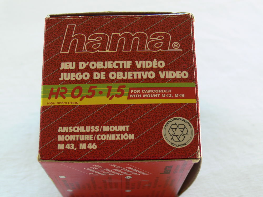 Jeu d'objectifs Hama Photos/Video/TV