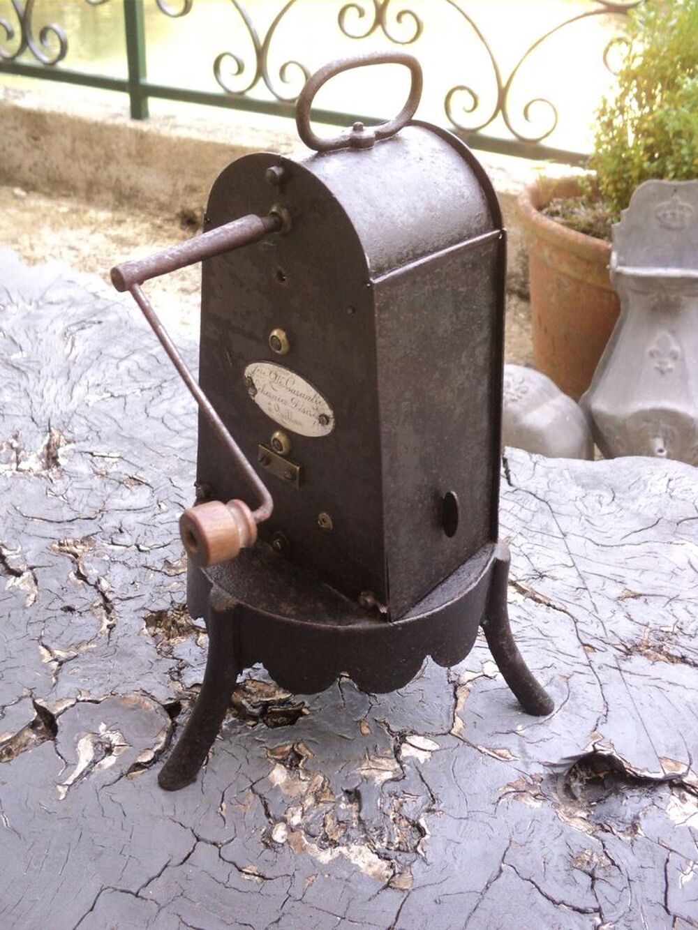 Ancien Tourne Broche M&eacute;canique XIX&egrave;me Meubles