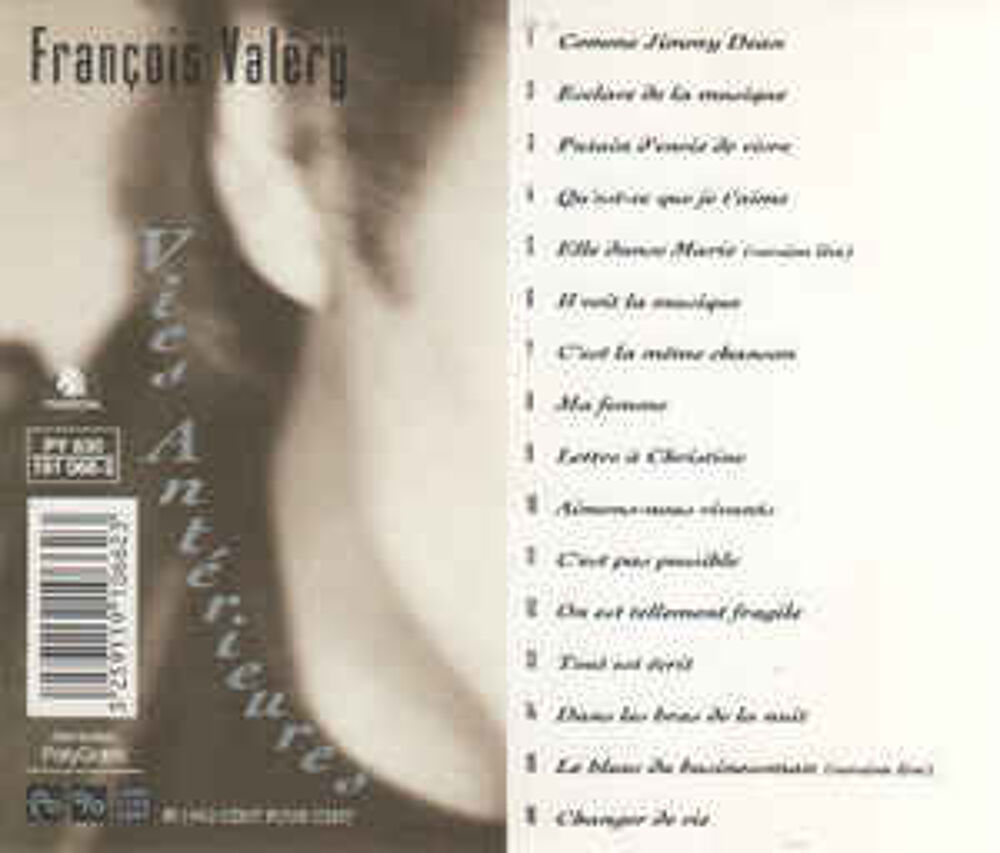 cd Fran&ccedil;ois Val&eacute;ry ?? Vies Ant&eacute;rieures (tres bon etat) CD et vinyles