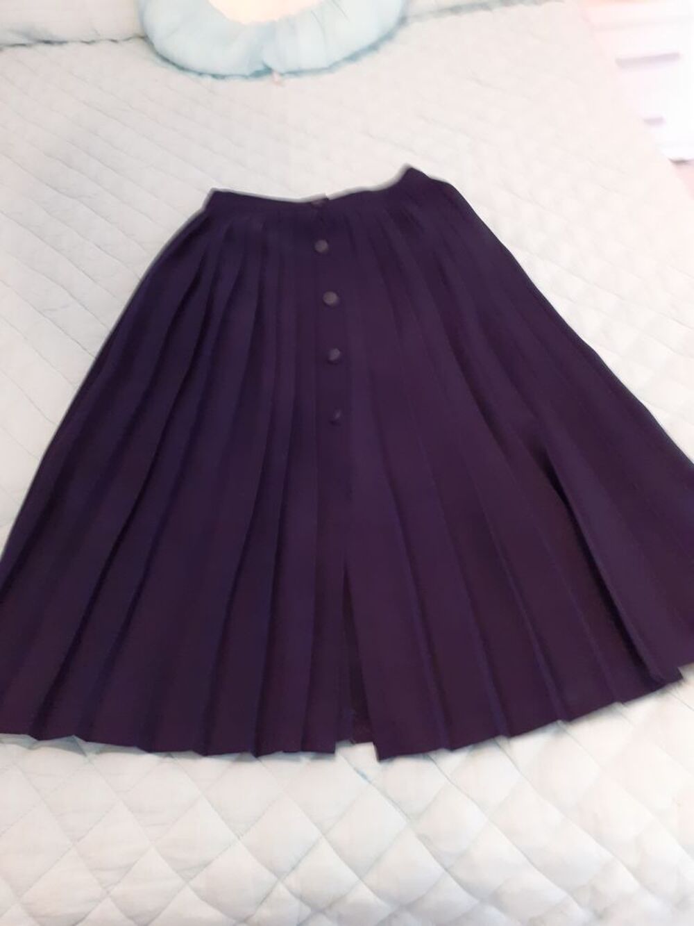 JUPE PLISSEE bleu marine 38 Vêtements