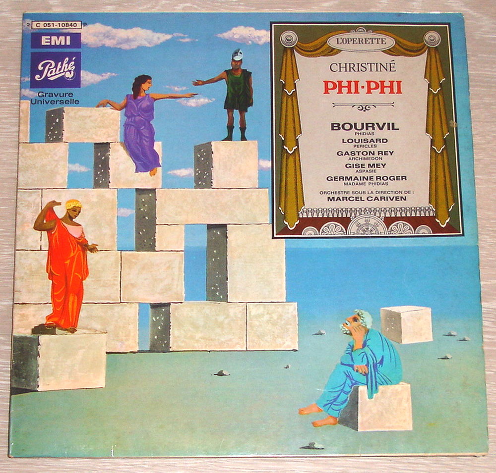 PHI-PHI - OPERETTE CHRISTINE -33t - BOURVIL - GISE MEY CD et vinyles