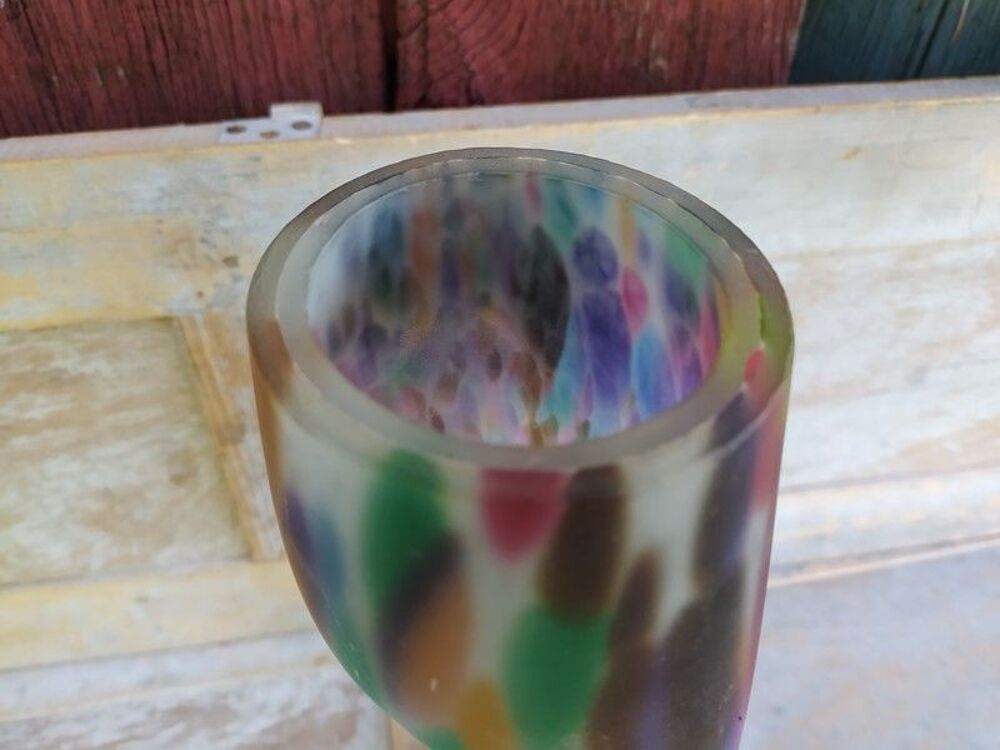 Vase P&acirc;te Verre Multicolore Tr&eacute;sor du Galion Mod&egrave;le Tzigan 