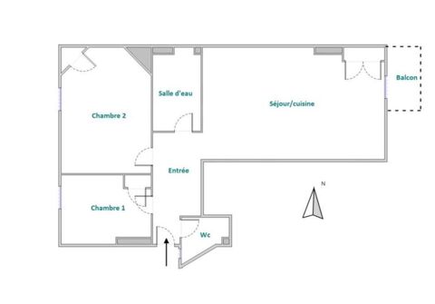  Appartement à vendre 3 pièces 60 m²