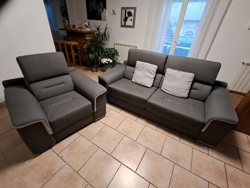 Canap&eacute; convertible en lit 140 x 190 et fauteuil Meubles