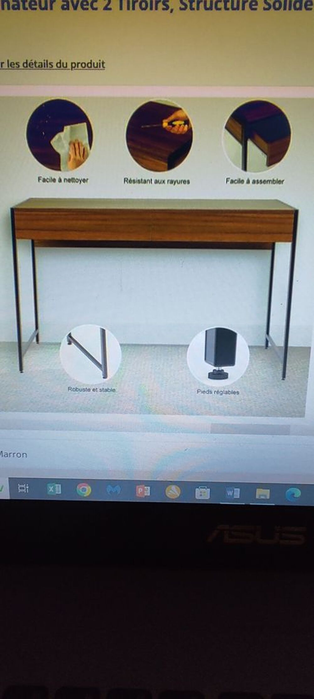 bureau en bois Meubles