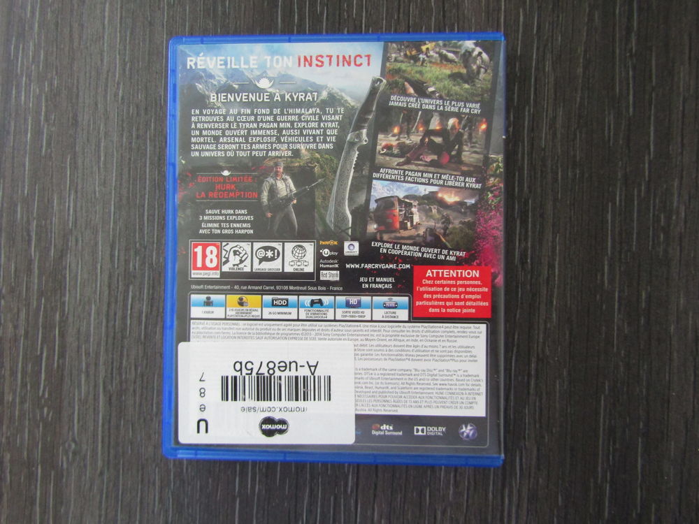 Jeu PS4 Farcry 4 Consoles et jeux vidéos