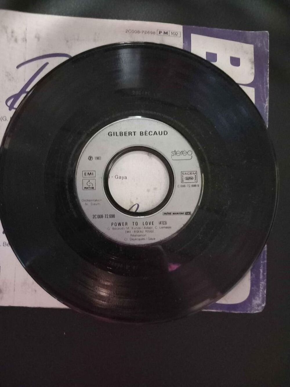 45 Tours, Gilbert B&eacute;caud, D&eacute;sir&eacute;e CD et vinyles