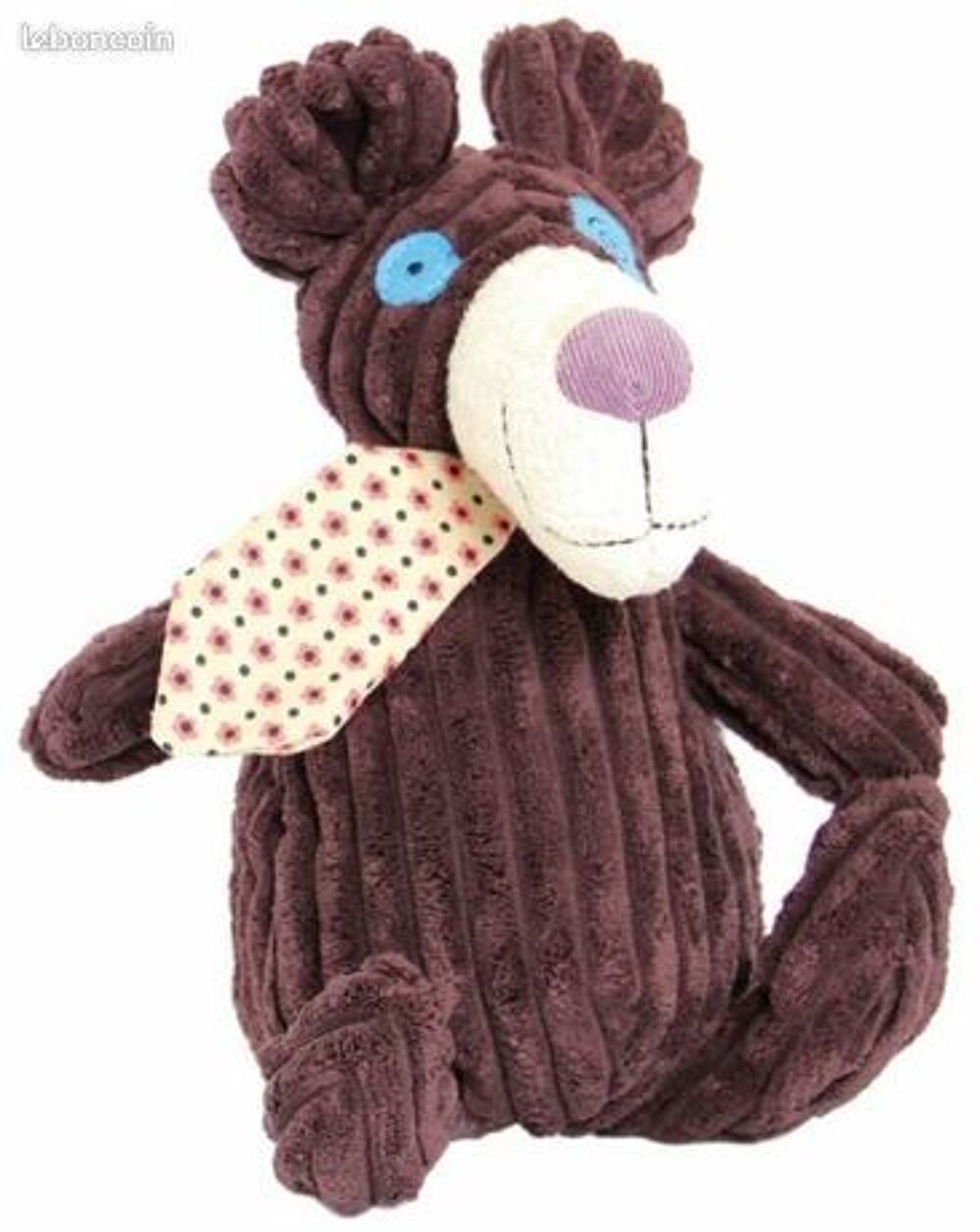 Peluche ours gromos 32 cm - deglingos Puriculture