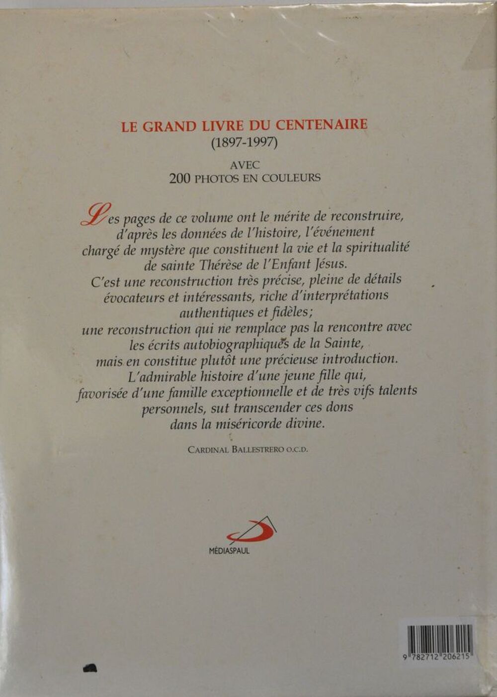 Livre Th&eacute;r&egrave;se de LISIEUX, sa vie son message Livres et BD