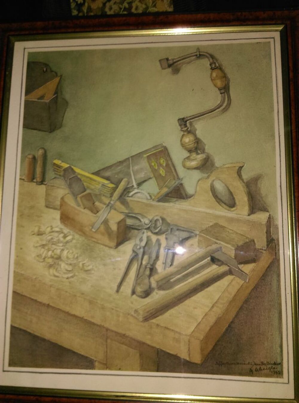 TABLEAU d'architecte 1965 Décoration