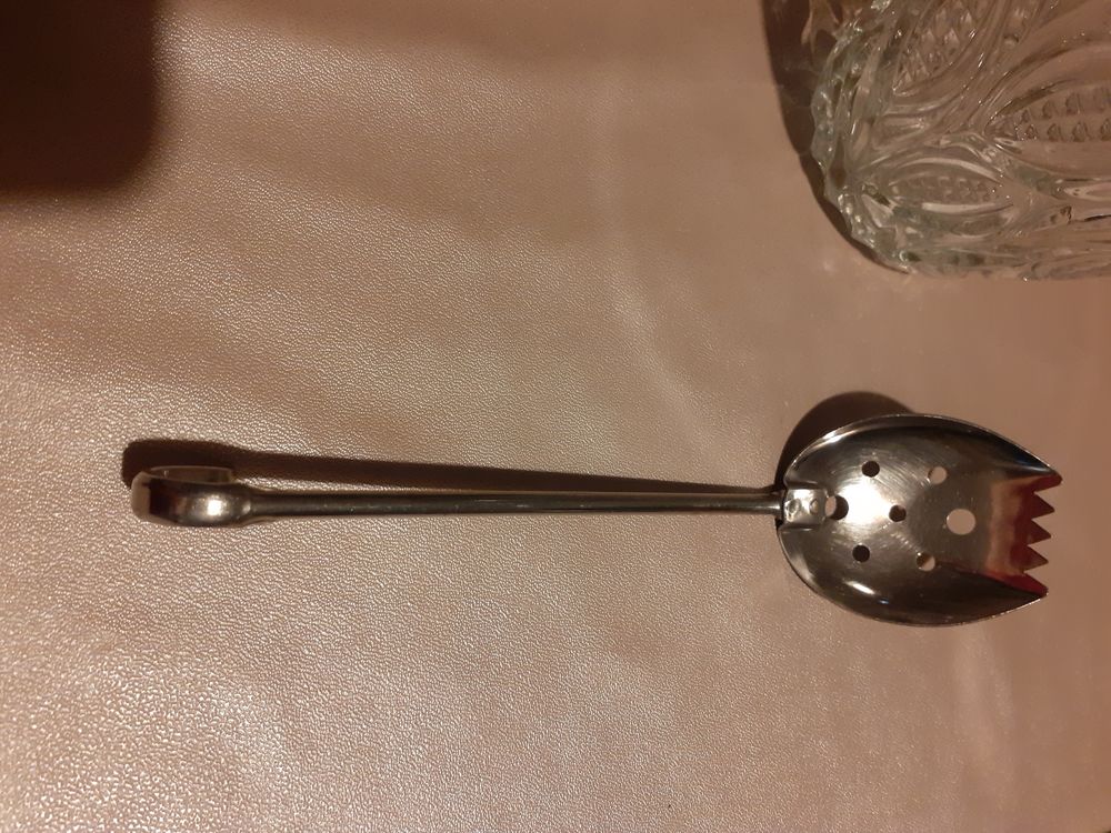 SEAU A GLACONS en cristal avec sa cuill&egrave;re Décoration