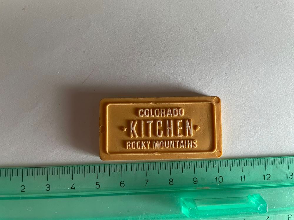 Gomma gomme eraser collection plaque colorado jaune 