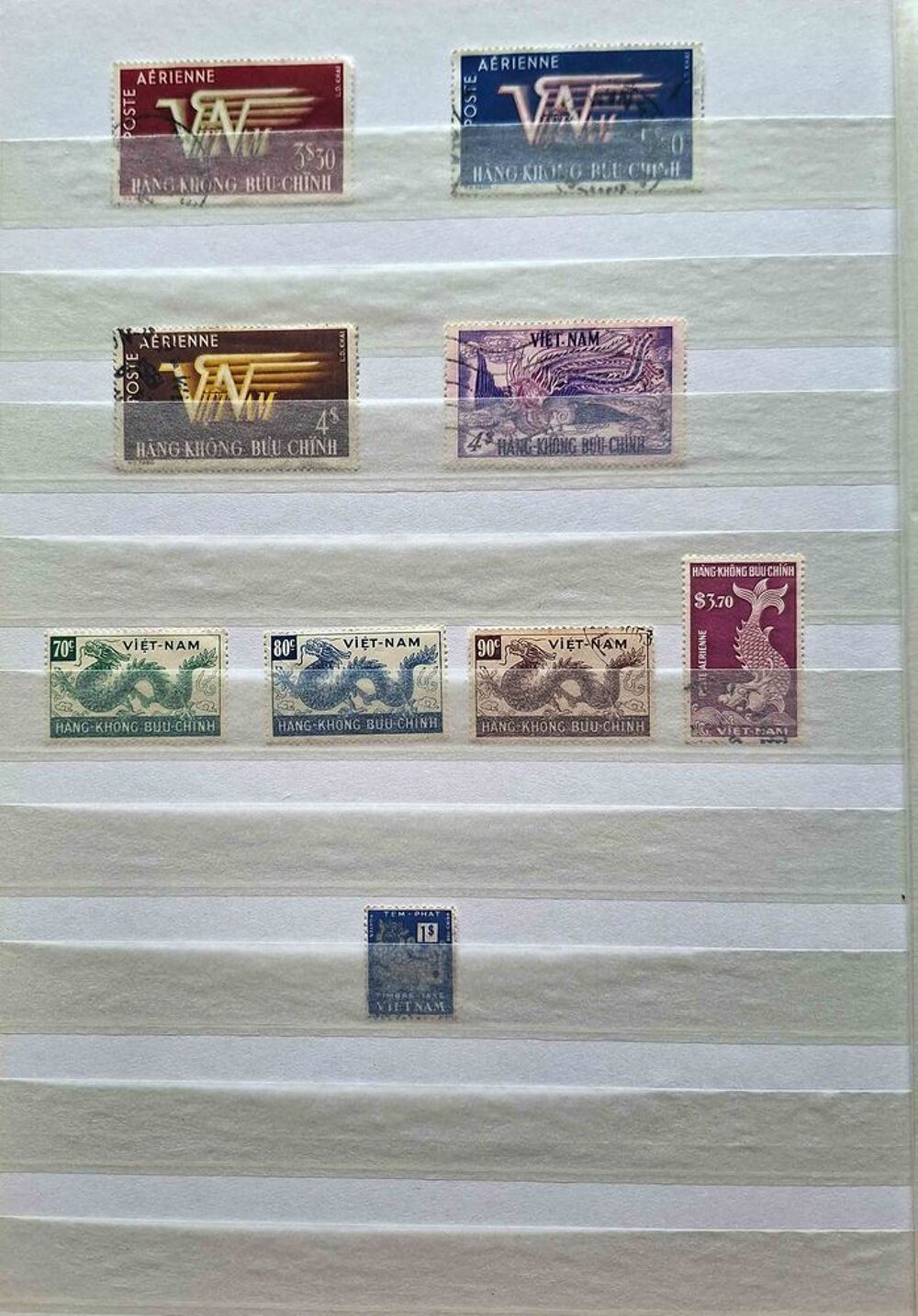 S&eacute;rie de timbres de collection du Vietnam 