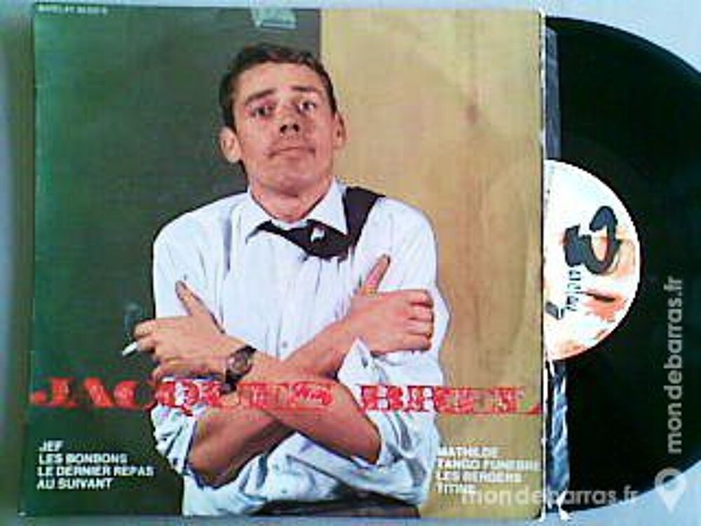 Jacques BREL : 33t/25 cm Jef + 7 titres CD et vinyles