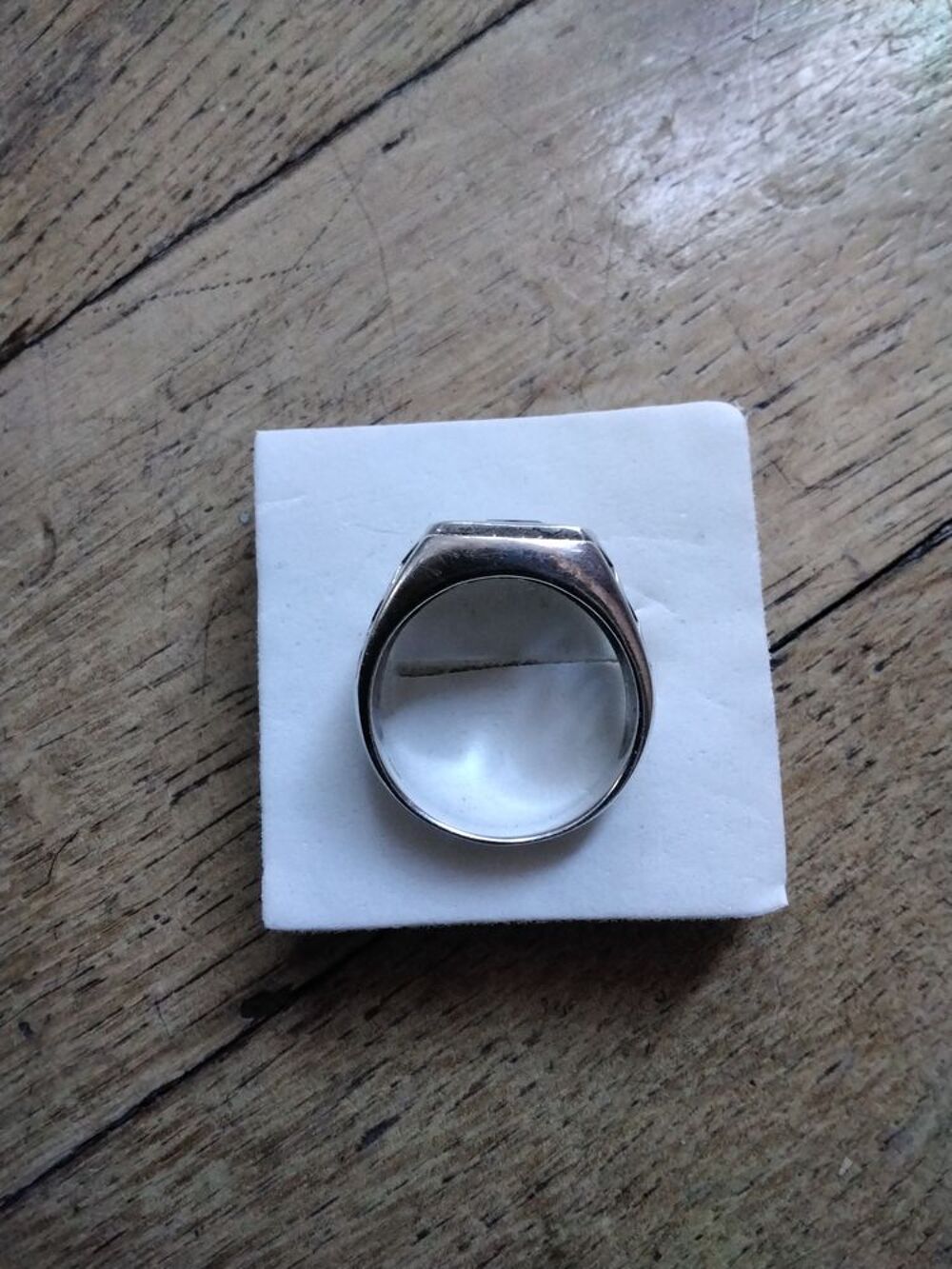 Chevali&egrave;re argent pierre onyx noir et brillants Bijoux et montres