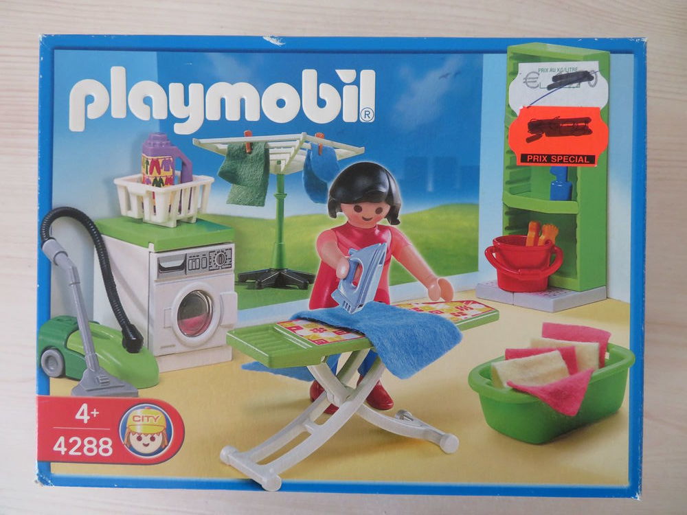 Playmobil 4288 repassage buanderie 100% complet Geobra jouet Jeux / jouets