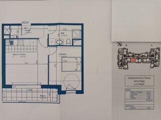  Appartement � vendre 2 pi�ces 41 m�