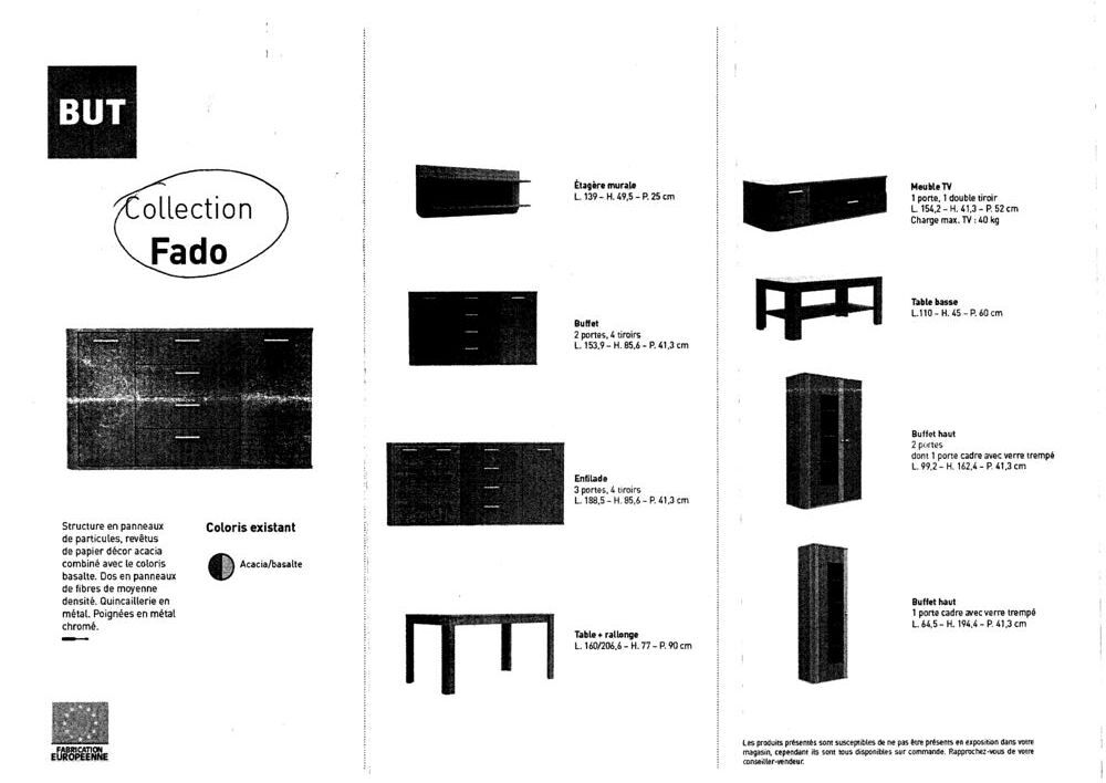ensemble de meubles de salon Fado Meubles