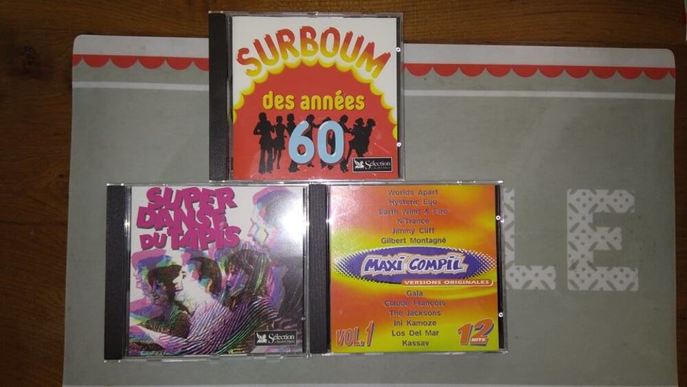 lot 3 cd ann&eacute;e 60 CD et vinyles