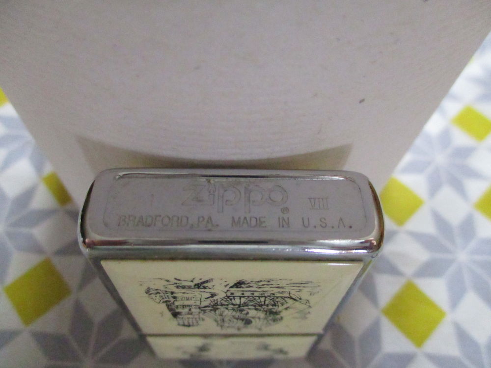 Briquet ZIPPO Bradford VIII Made In U. S.A. Navire Phare 
