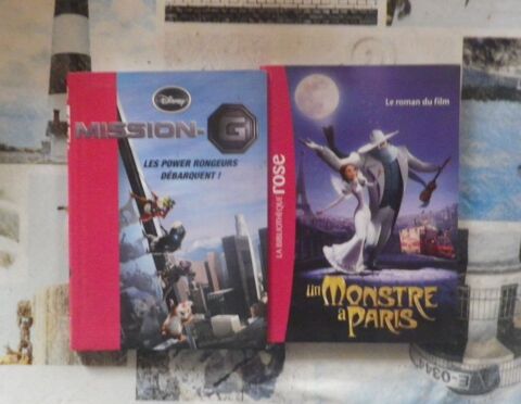 2 BIBLIOTHEQUE ROSE MISSION-G et UN MONSTRE A PARIS 2 Bubry (56)