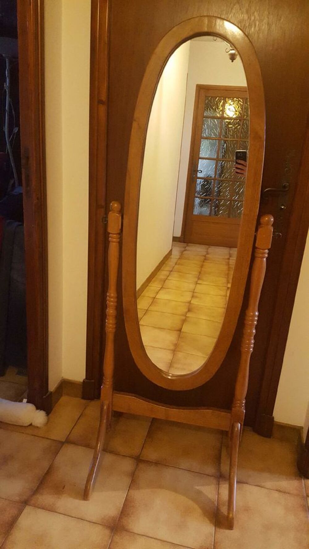 Miroir psych&eacute; bois Meubles