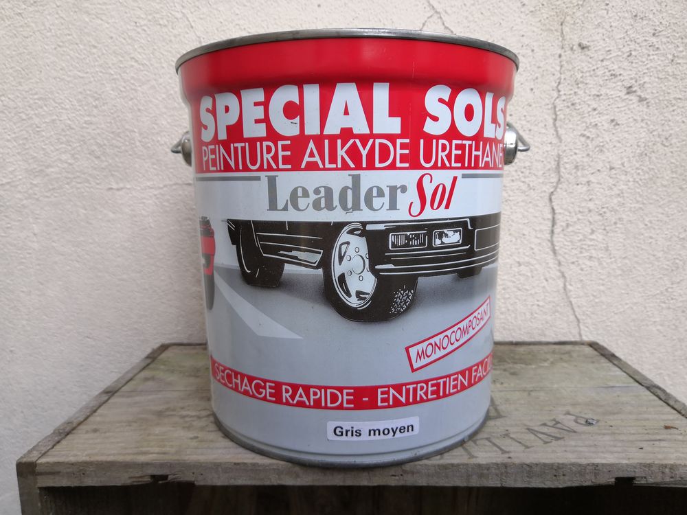 PEINTURE neuve *GRIS moyen* pour sol et tous support poreux Bricolage