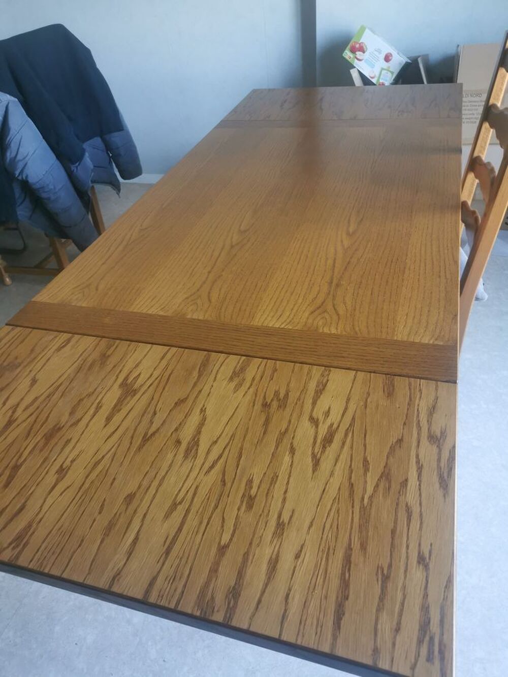 Table 2 rallonges tiroir bois et 6 chaises Meubles
