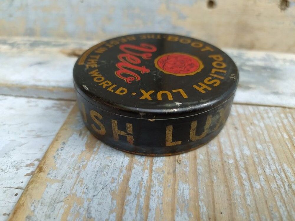 Ancienne Boite Publicitaire Cirage Veto Boot Polish
