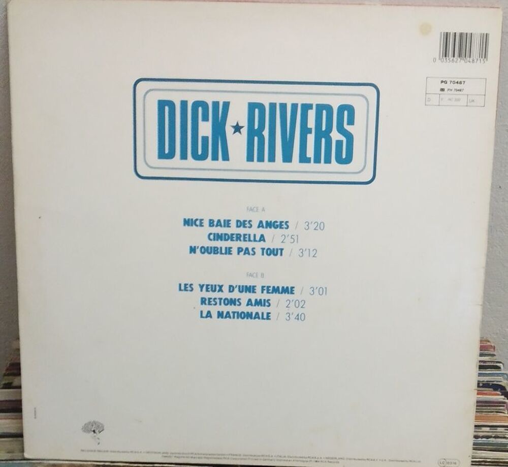 Album 33 TR Dick Rivers Sp&eacute;cial 6 Hits CD et vinyles