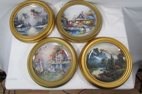 4 saisons , assiettes murales d�coratives 1992 75 Castres (81)