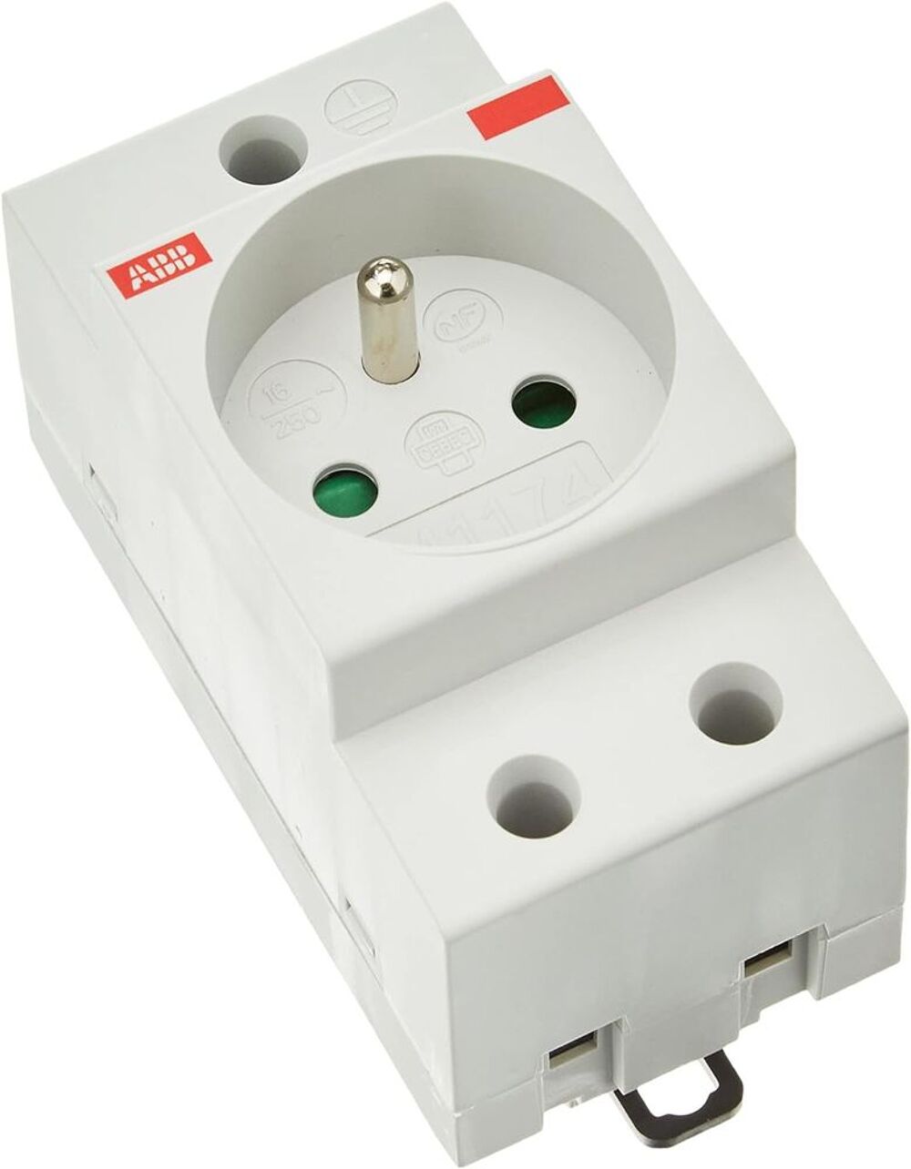 Prise 2P+T modulaire 16A pour tableau &eacute;lectrique Bricolage
