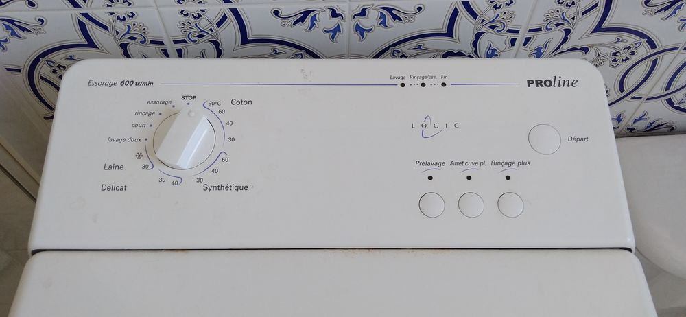 Lave linge top blanc proline pw650tlw Electroménager