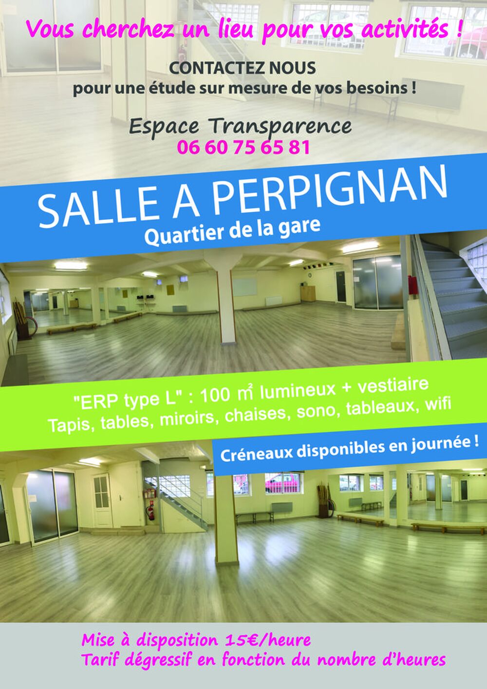 Location Autre MISE A DISPOSITION D'UNE SALLE Perpignan