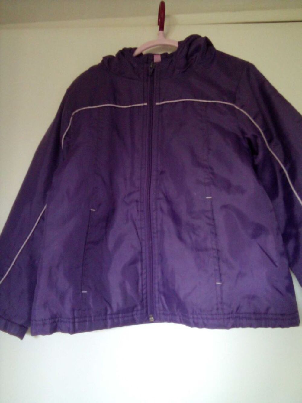 parka &agrave; capuche violet,6 ans Vtements enfants