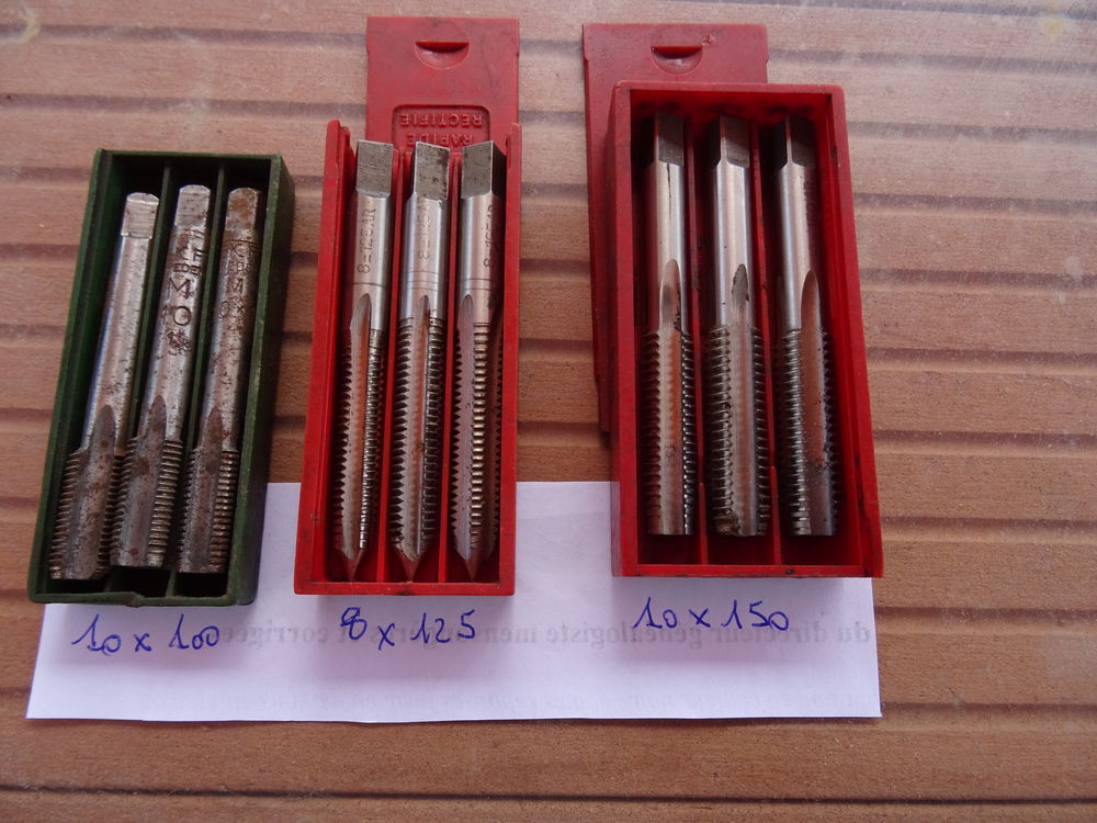 FILI&Egrave;RES et TARAUDS Bricolage