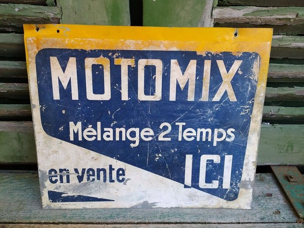  Enseigne Publicitaire T&ocirc;le Motomix M&eacute;lange 2 Temps 