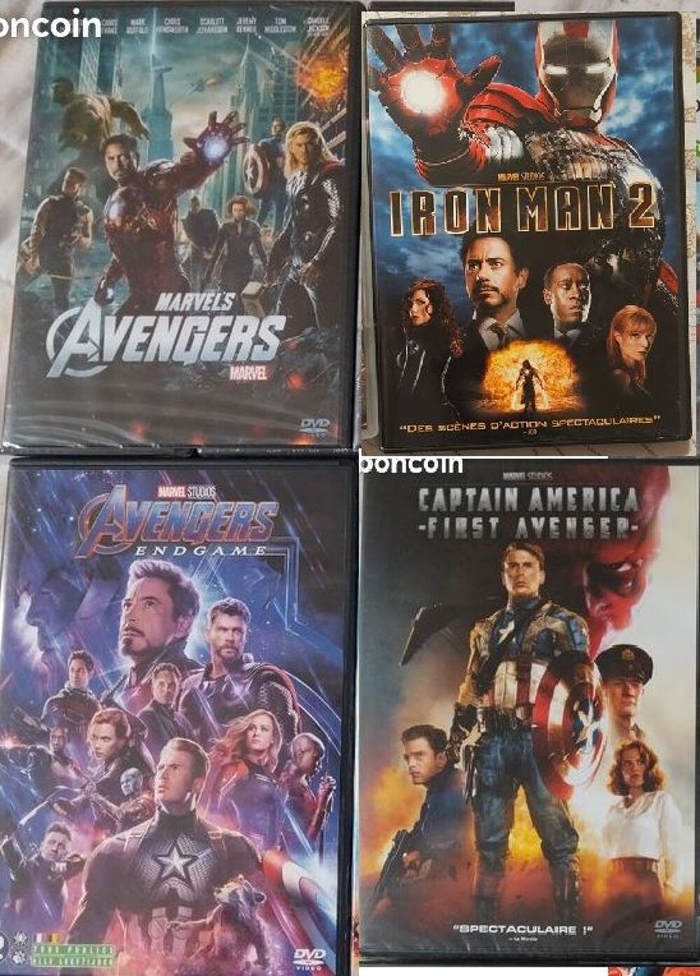 4 DVD Marvel DVD et blu-ray