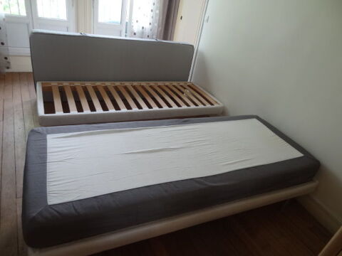 Lit, base, matelas - Trs bon tat 70 Paris 18 (75)