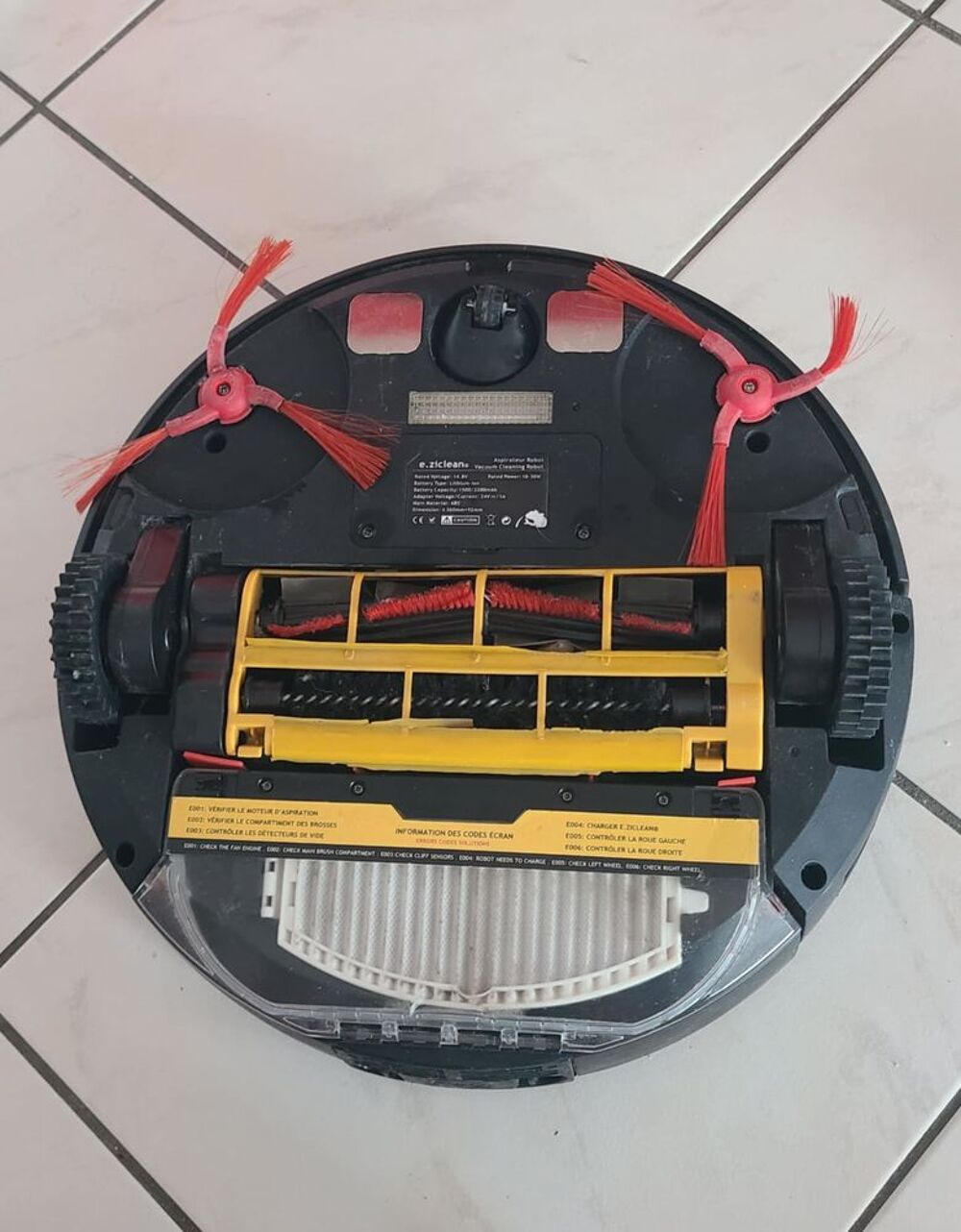 ASPIROBOT e.ziclean BOT PET accessoires rest&eacute;s neufs Electrom�nager