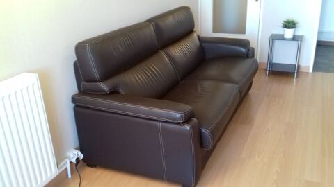 Canap convertible cuir 3 places type rapido 750 chirolles (38)