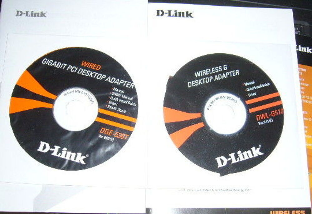 Cd d'installation+notice Wireless Adapter DWL G510 Matériel informatique